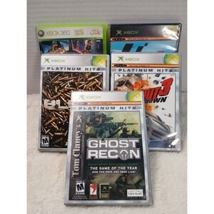 Lot Of 5 Xbox Games Crackdown, Black, Ghost Recon  Ect.